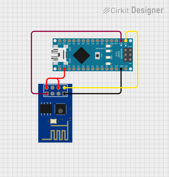 Image of ESP-01: A project utilizing Arduino NANO ESP32 in a practical application