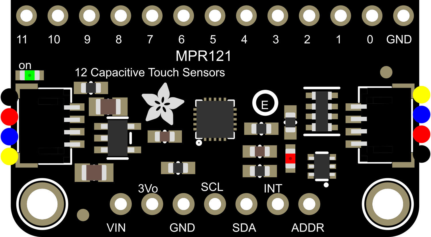 How to Use Adafruit MPR121: Pinouts, Specs, and Examples | Cirkit 