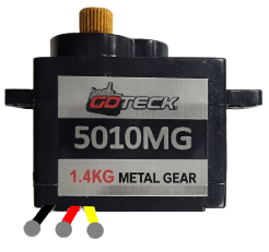 Image of GOTECK 2PCS 5g Mini Servo, Micro Full Metal Gear Digital Servo