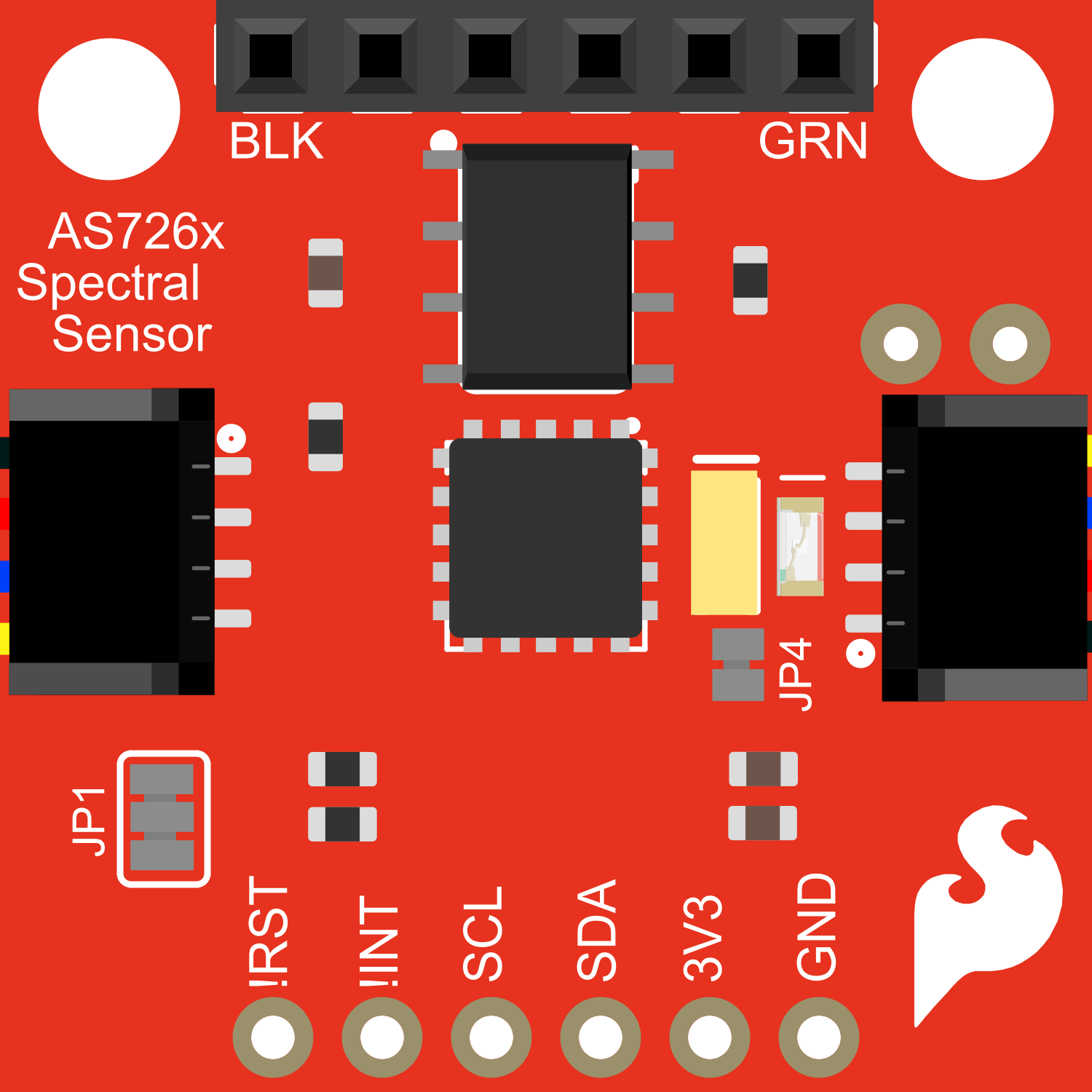 Image of SparkFun Spectral Sensor Breakout - AS7262 Visible (Qwiic)