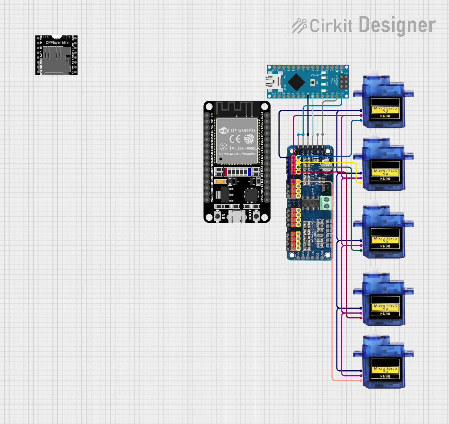 Image of robotik: A project utilizing 16-Channel PWM Servo Driver in a practical application