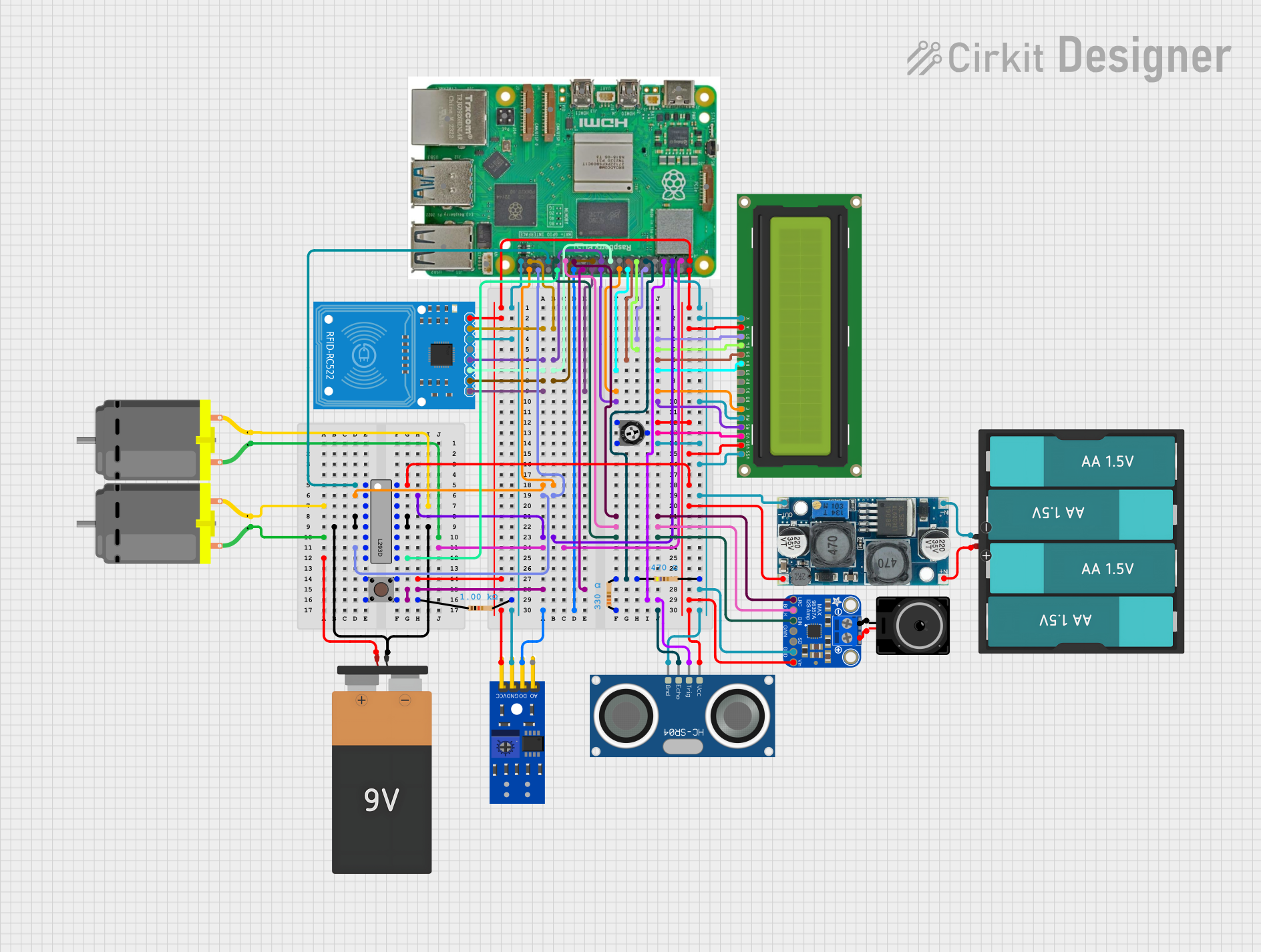 Image of SpeedyPi: A project utilizing KY-033 Line Tracking Sensor in a practical application