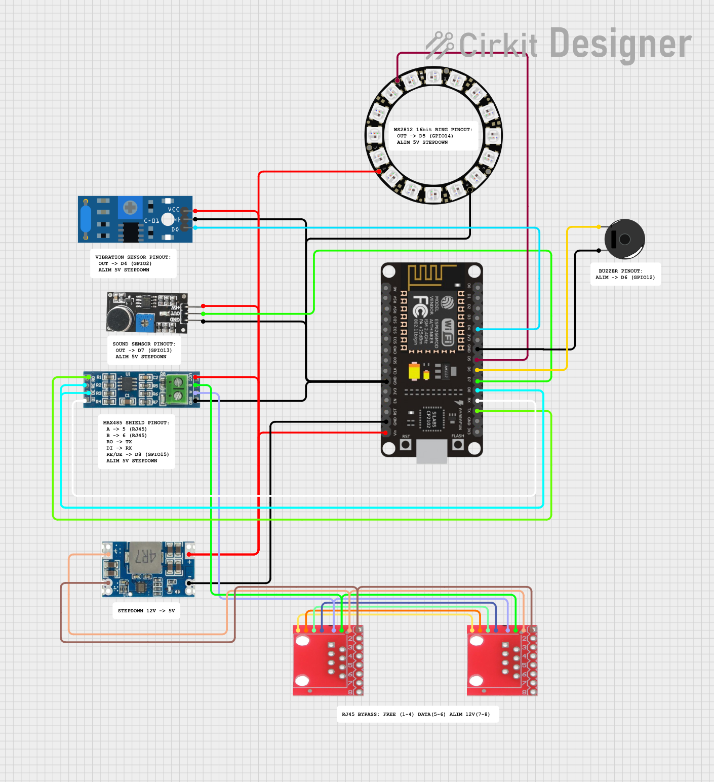 How to Use esp8266 nodemcu : Pinouts, Specs, and Examples | Cirkit Designer
