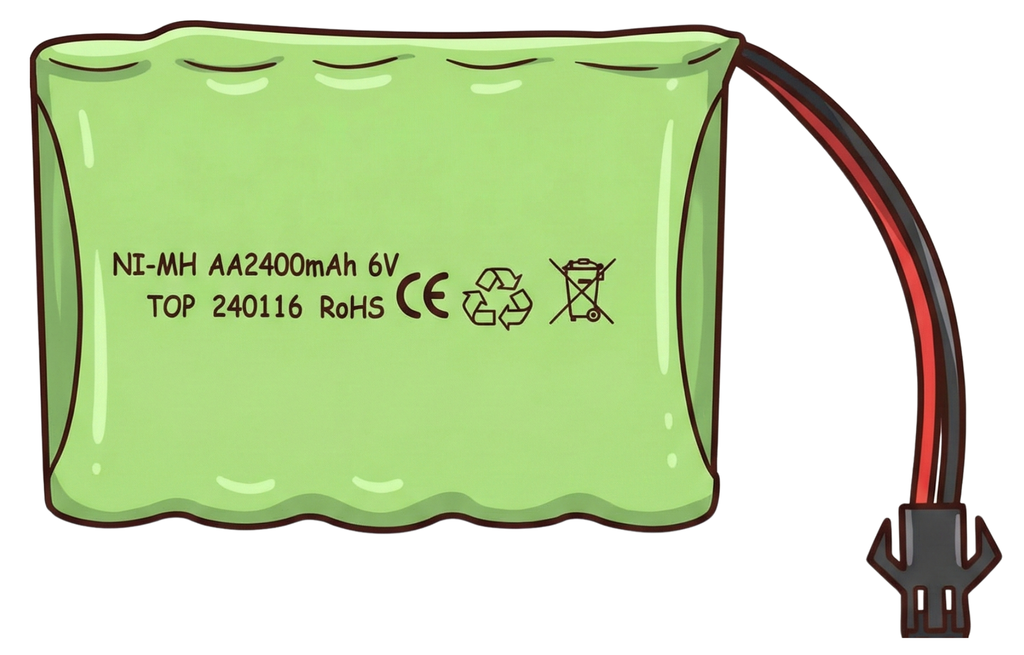 Image of 6V 2400mAh NiMH Battery