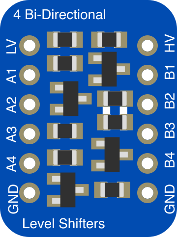 Image of Adafruit 4-channel I2C-safe Bi-directional Logic Level Converter
