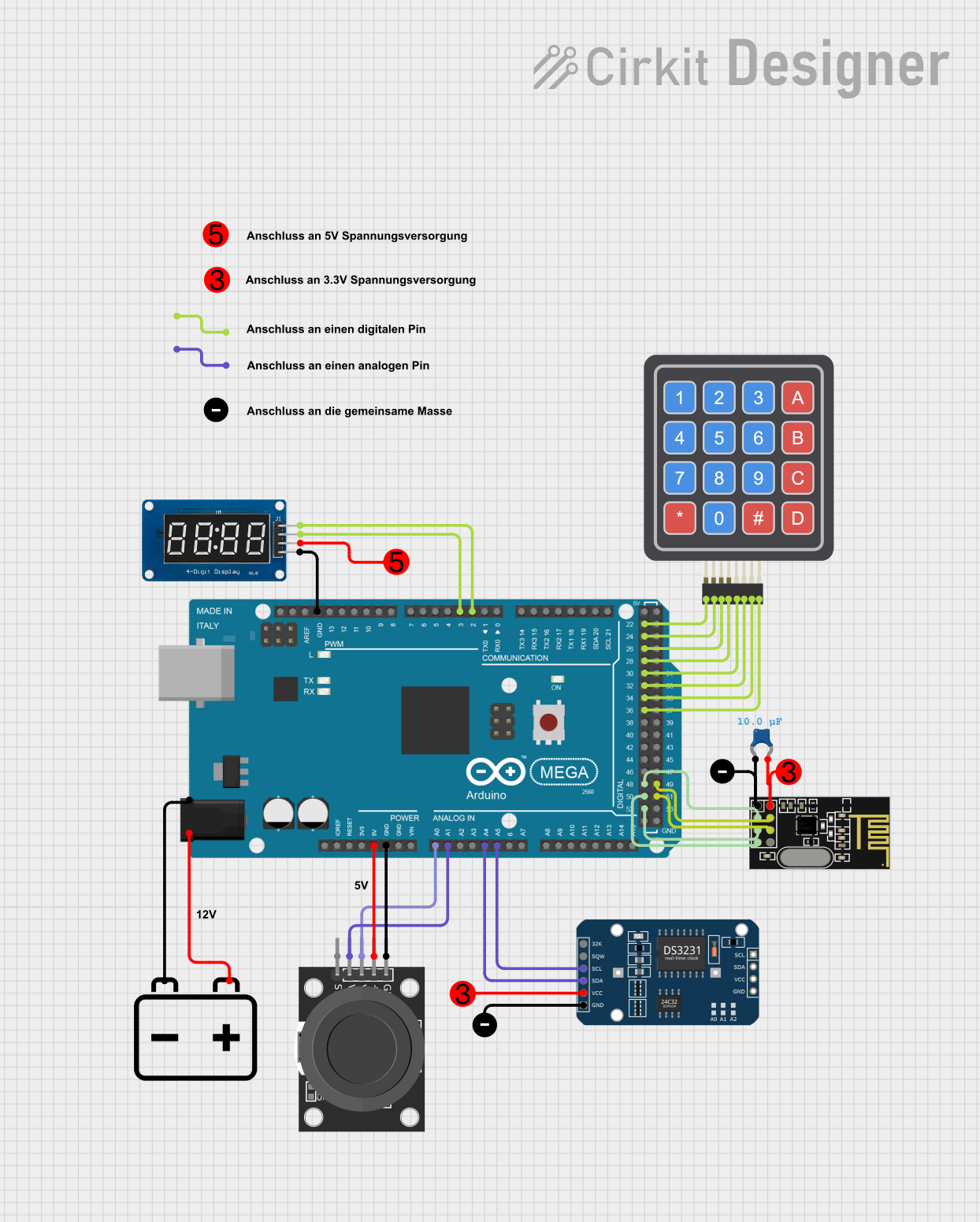 Image of RH-WallE Sender Schaltplan (Cirkit Designer).png: A project utilizing Atmega 16 in a practical application