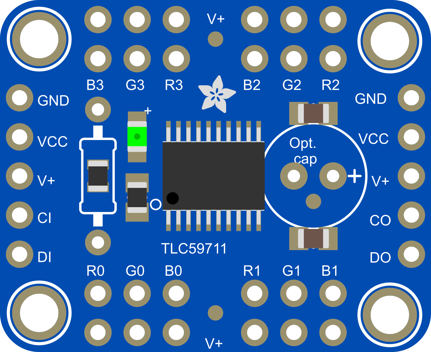 Image of Adafruit 12-Channel 16-bit PWM LED Driver - SPI