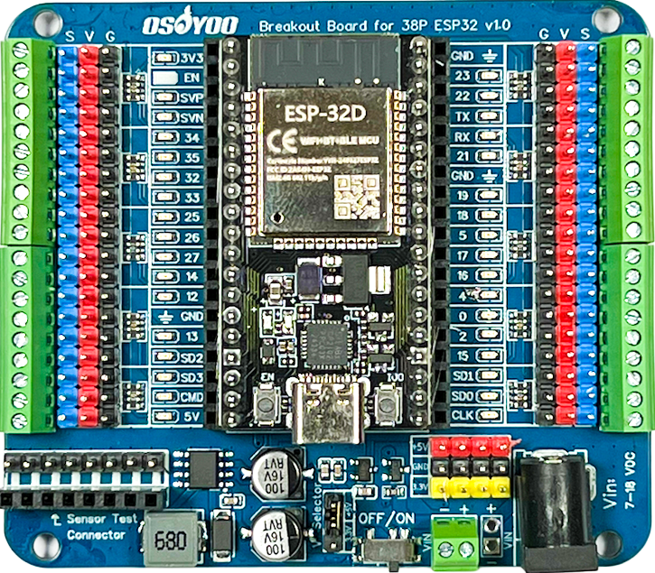 Image of Osoyoo ESP32 38P Breakout Board