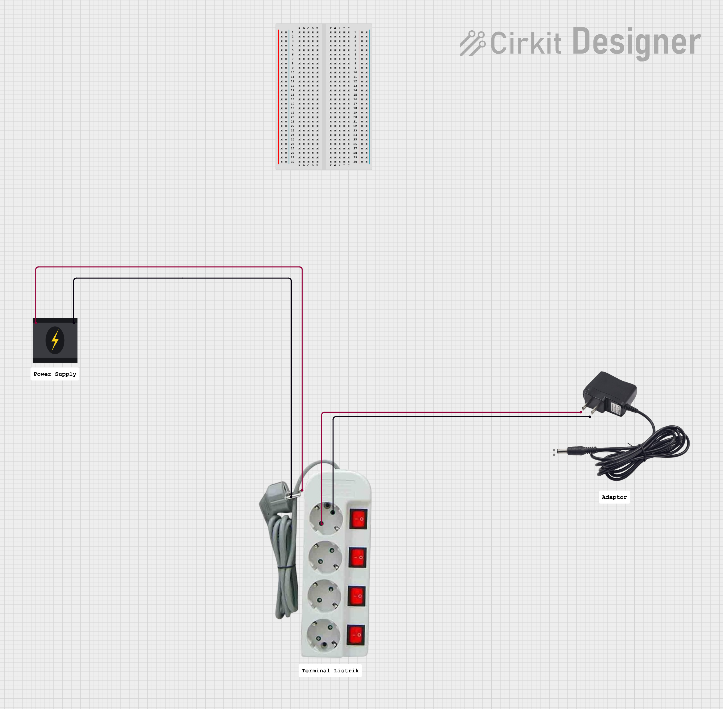 Image of daya PLN: A project utilizing Adapter power voltage in a practical application