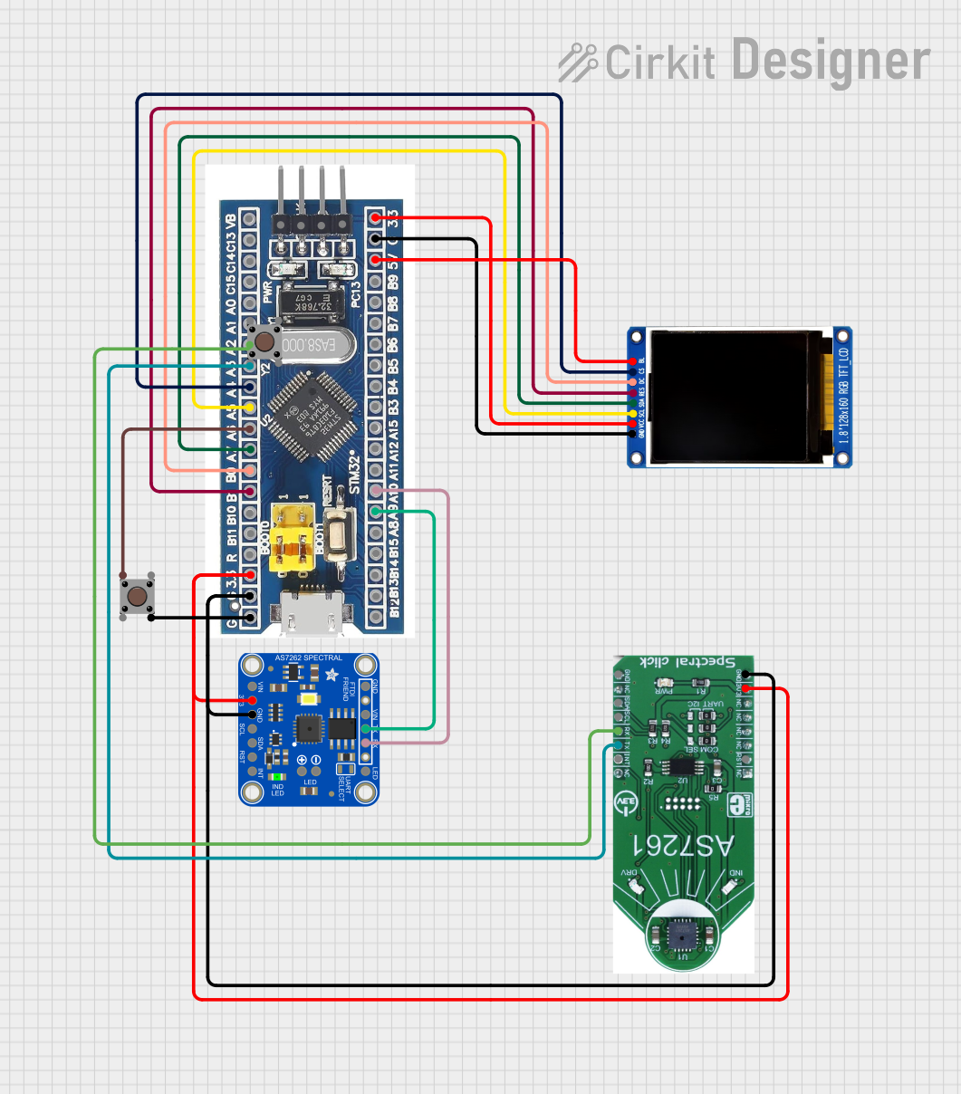 Image of ColorSensor: A project utilizing China ST7735S 160x128 in a practical application