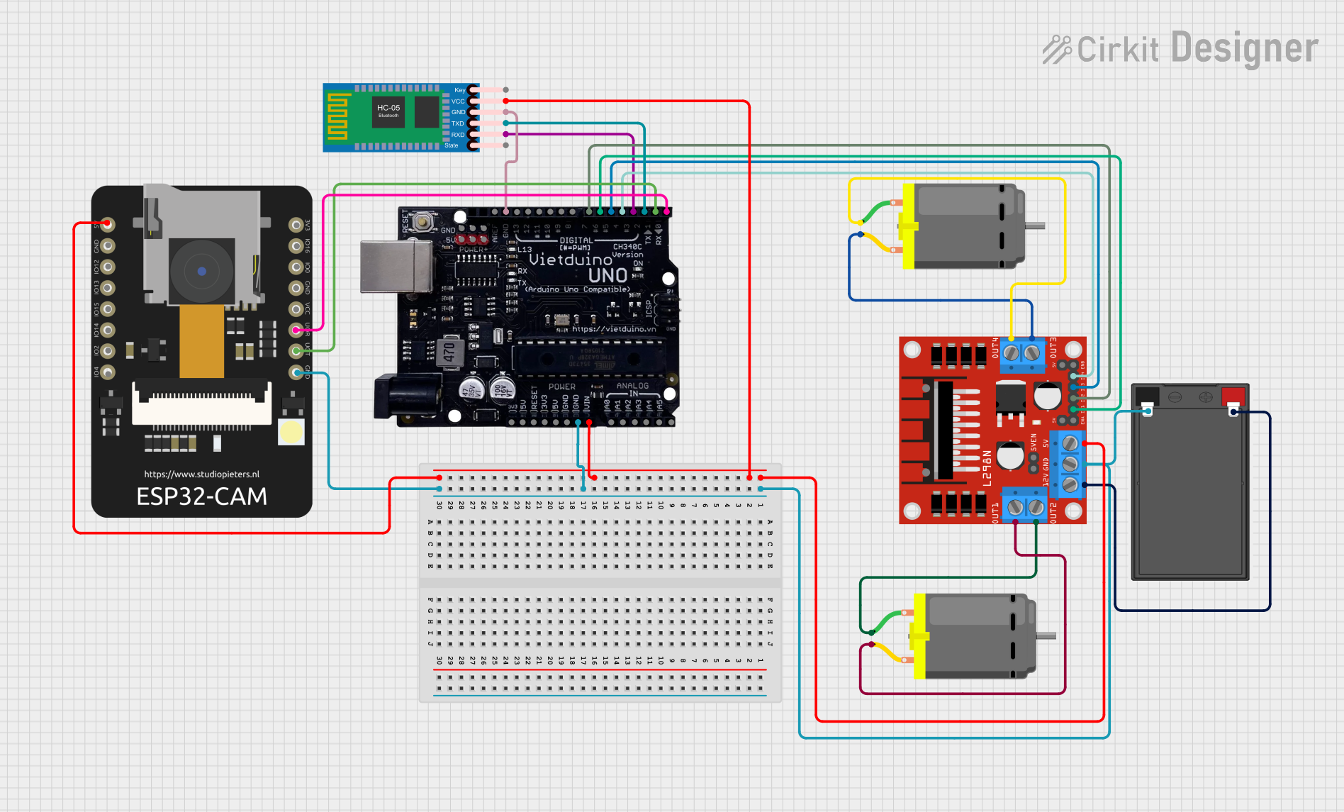 Image of PBL: A project utilizing Vietduino Uno USB-C in a practical application