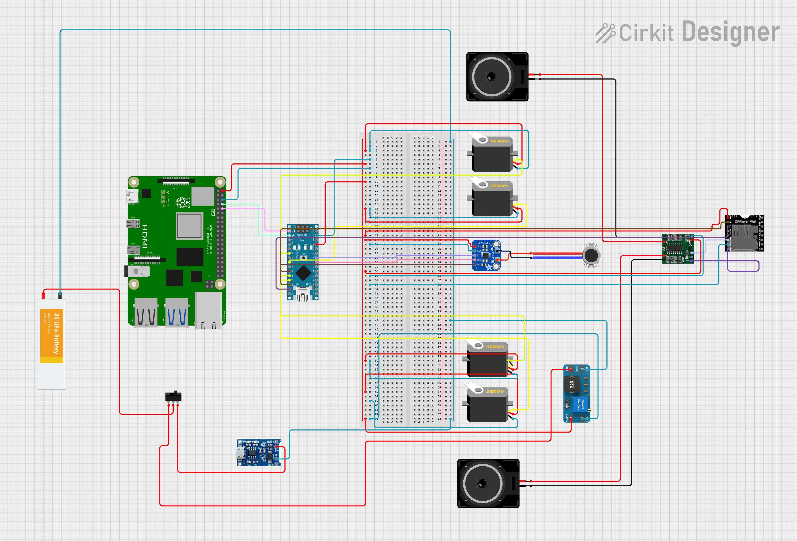 Image of Robot Tutor: A project utilizing Adafruit Feedback Servo (small) in a practical application