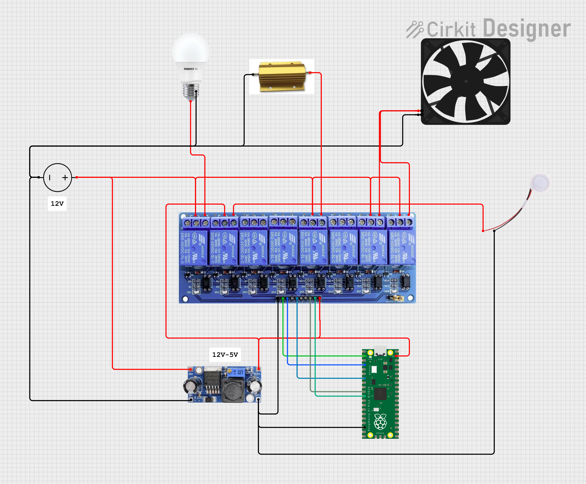 Image of Labo relais: A project utilizing PWM Relay in a practical application