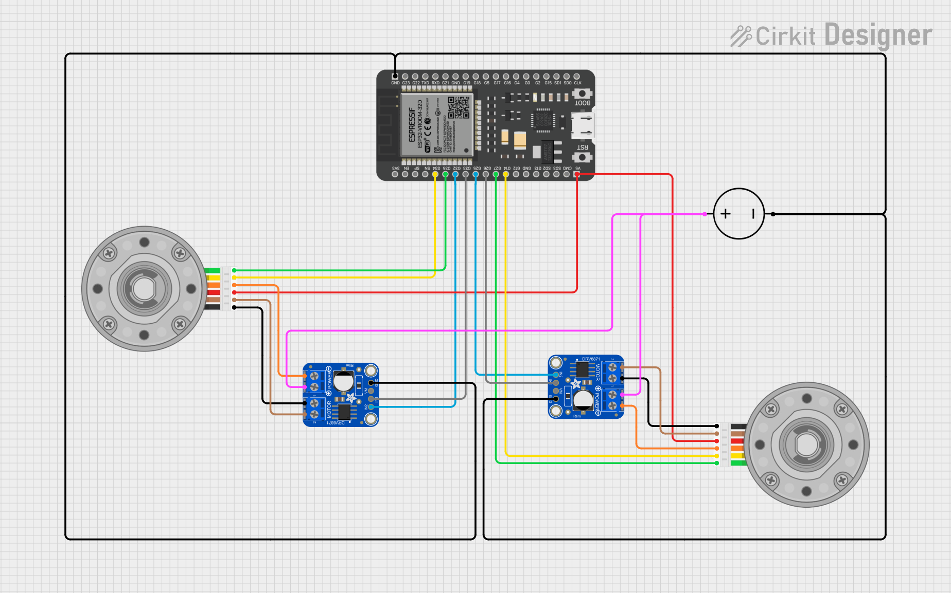 Image of Sprite: A project utilizing Adafruit DRV8871 in a practical application