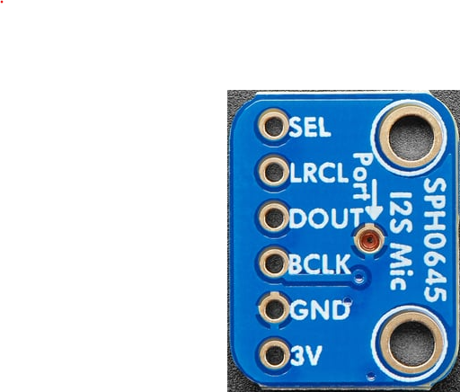 Image of SPH0645LM4H MEMS I2S Microphone
