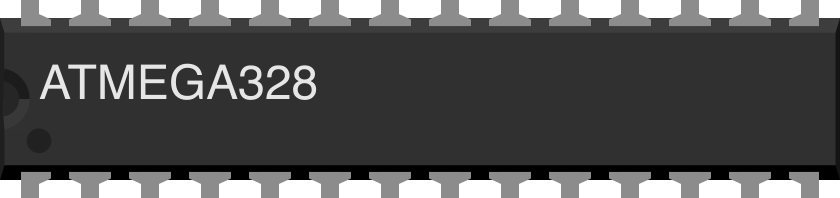 Image of ATmega328 (DIP-28)