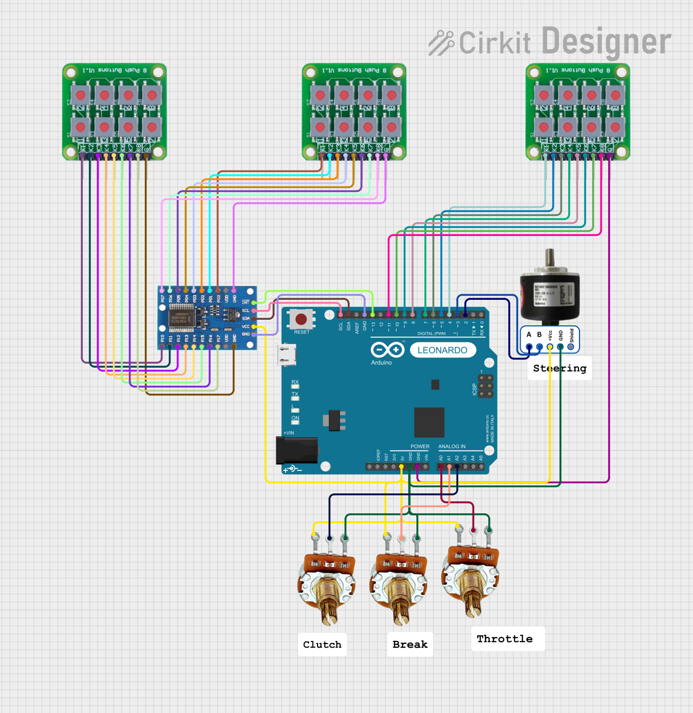 Image of DIY Steering Wheel: A project utilizing BRAKE PEDAL in a practical application