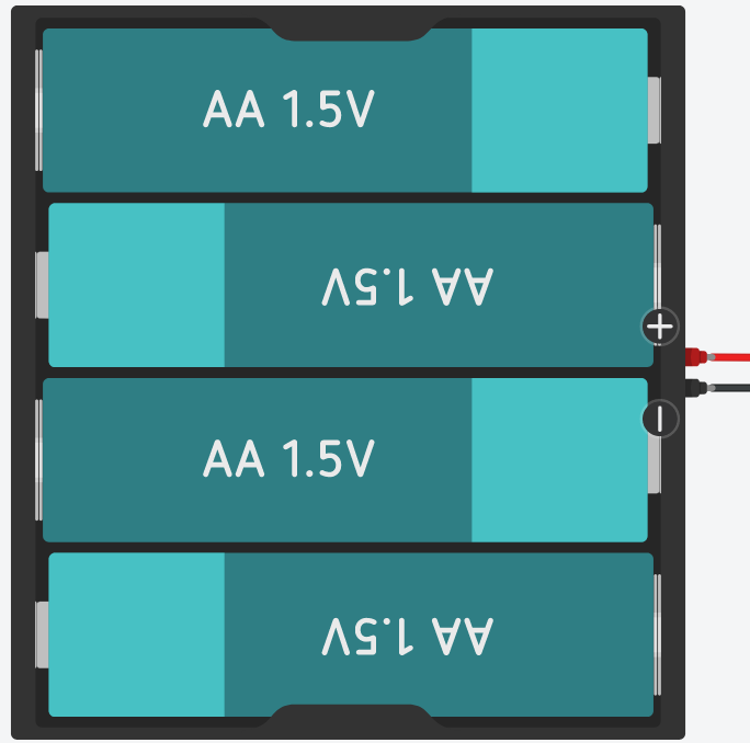 Image of SUPORTE 4 PILHAS AA