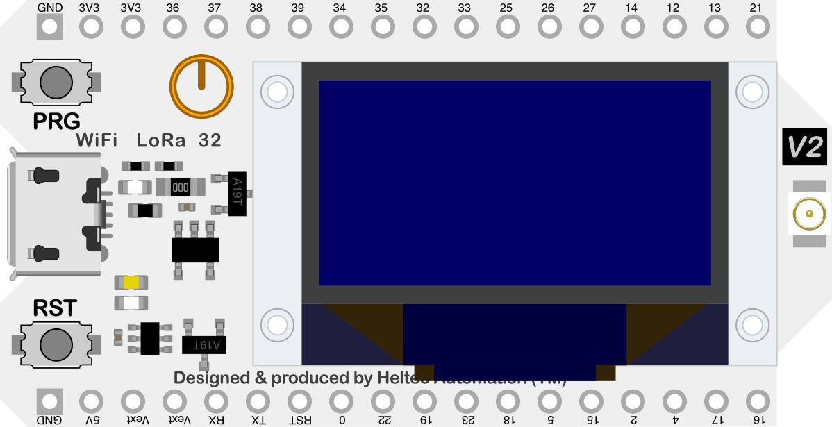 Image of Heltec WiFi LoRa 32 V2
