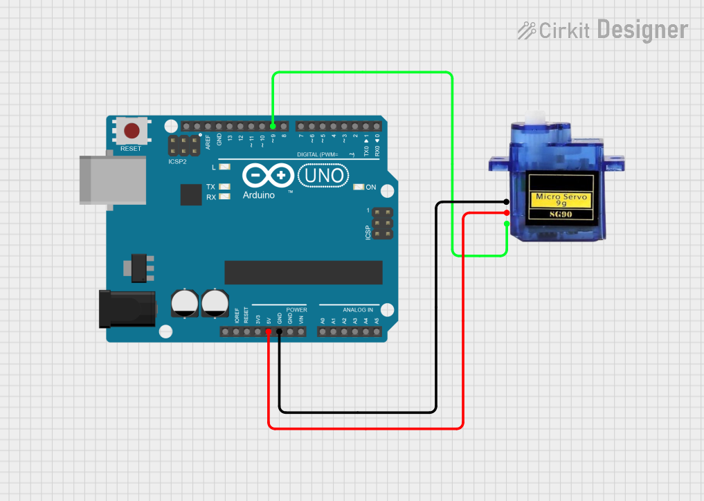 Image of SERVO CLOCK PROGRAMM: A project utilizing Servo Motor 9G in a practical application