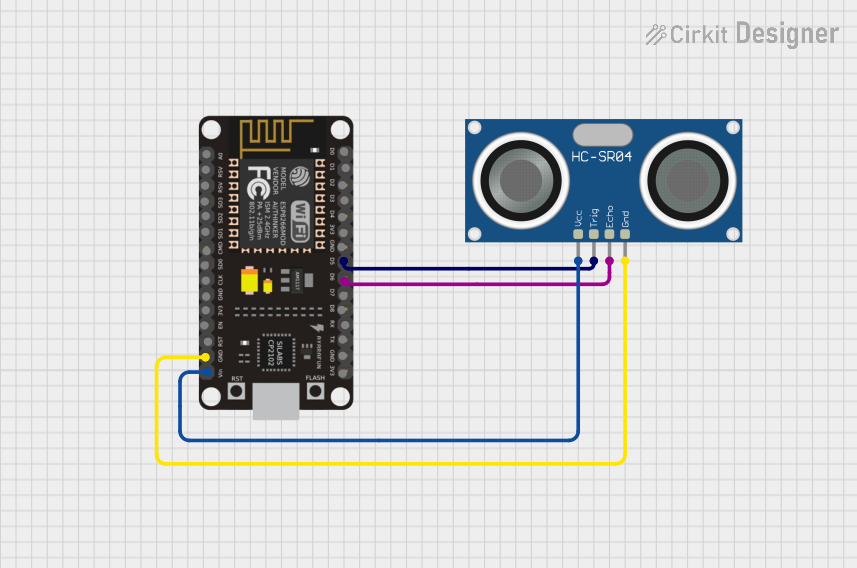 Image of ESP8266 NodeMCU Controlled Ultrasonic Distance Measurement