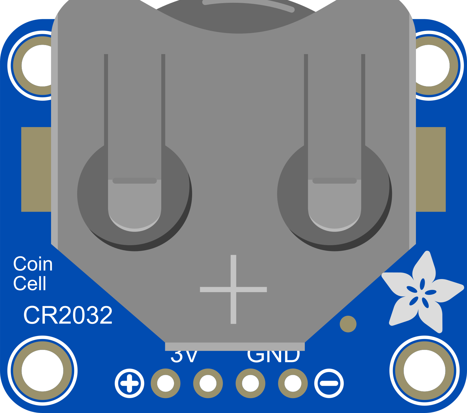 Image of Adafruit 20mm Coin Cell Breakout Board 