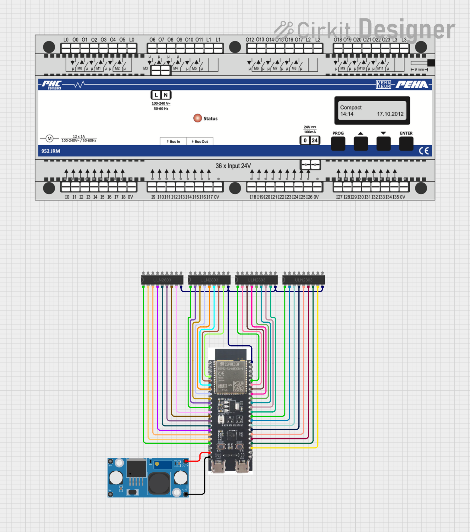 Image of rollladensteuerung: A project utilizing ULN2803 Darlington Array in a practical application