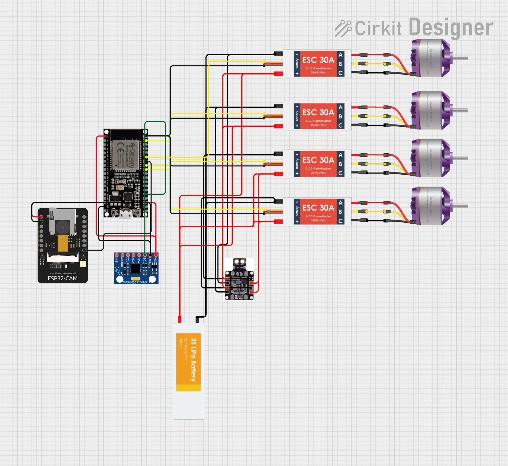 Image of drone circuit: A project utilizing pixhawk in a practical application