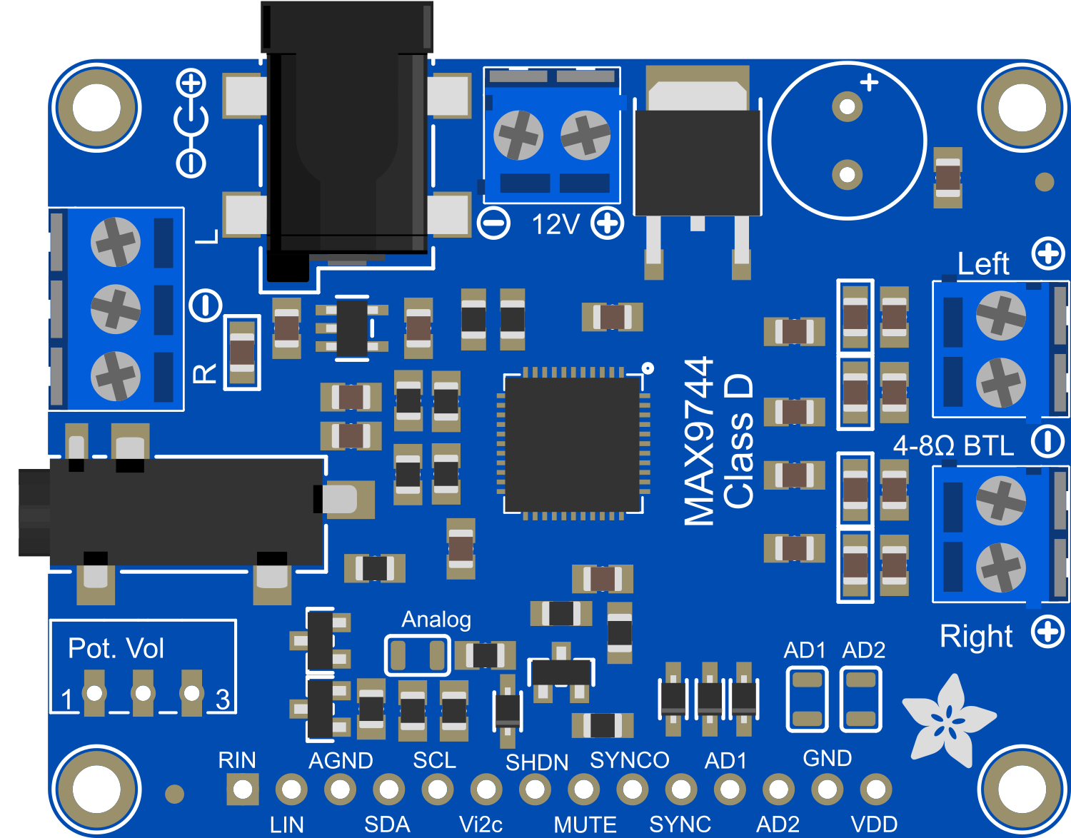 Image of Adafruit MAX9744 20W Amplifier