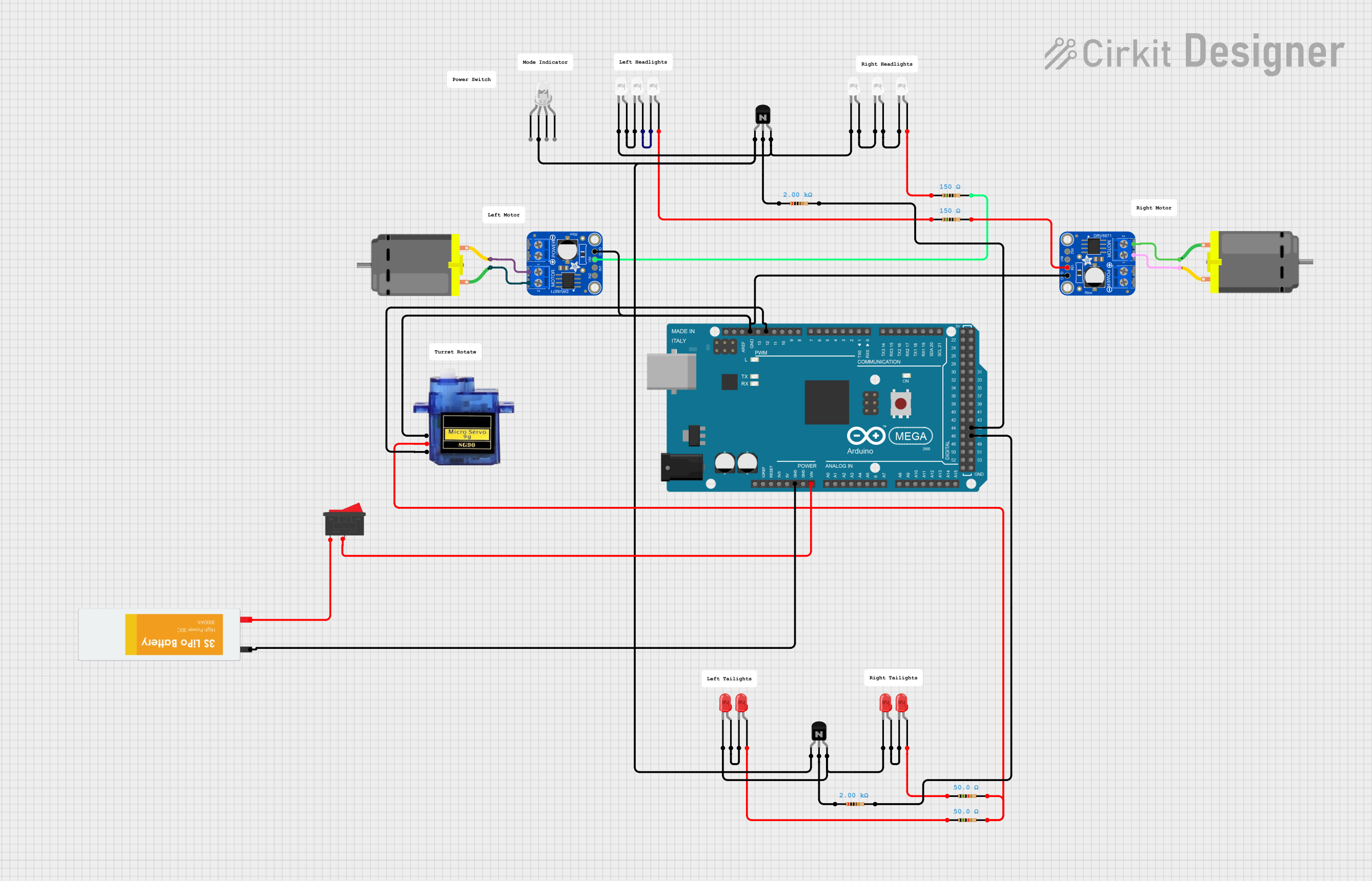 Image of RC Project: A project utilizing Adafruit DRV8871 in a practical application