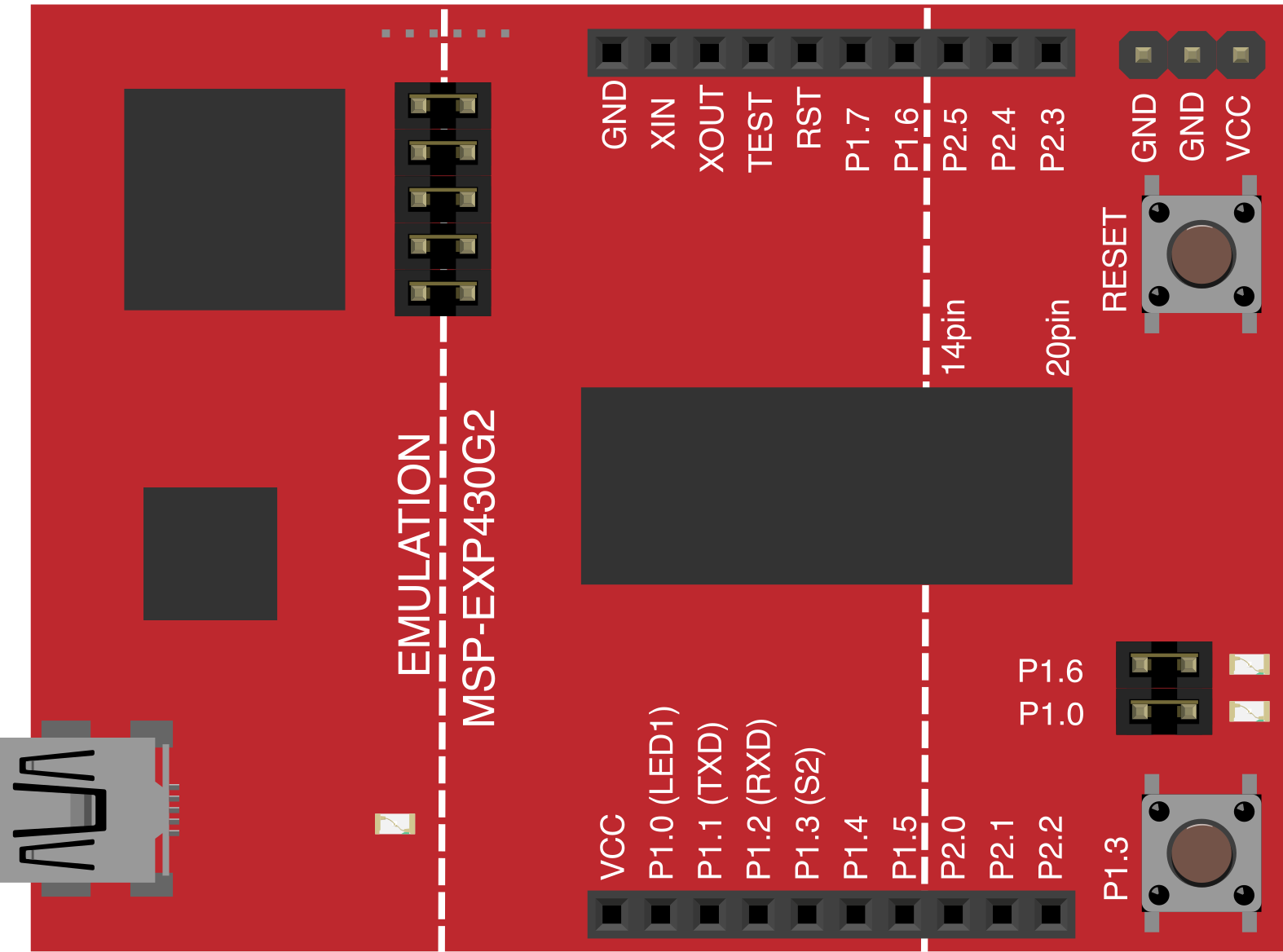 Image of TI Launchpad MSP430G2