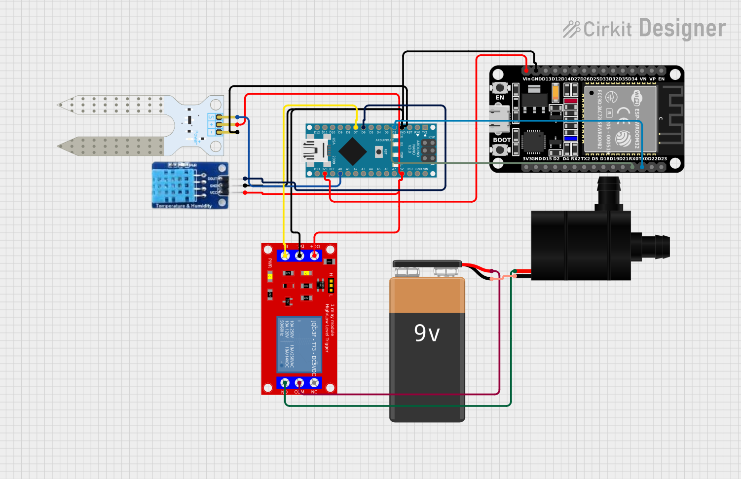 Image of Automated Plant Watering System with Arduino and ESP32