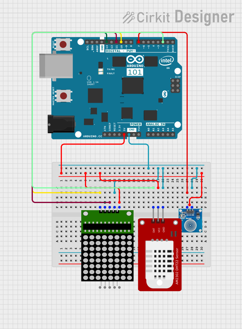 Image of PROJECT TOUCH SENSOR: A project utilizing Adafruit CAP1188 - 8-Key Capacitive Touch Sensor Breakout in a practical application