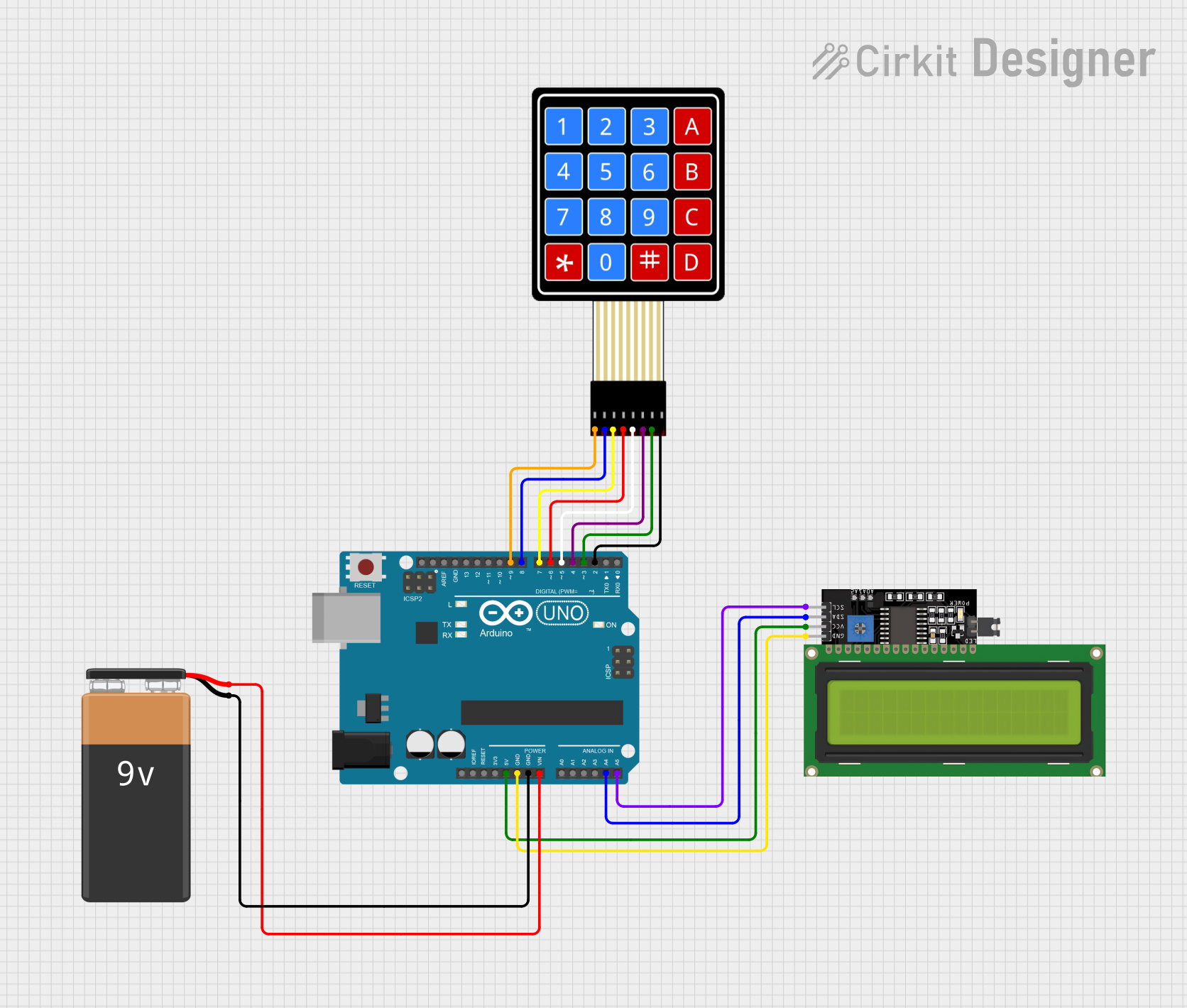 Image of Calculator: A project utilizing Nokia 5110 LCD in a practical application