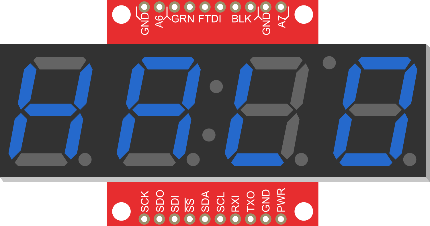 Image of OpenSegment Serial Display - 20mm (Blue)