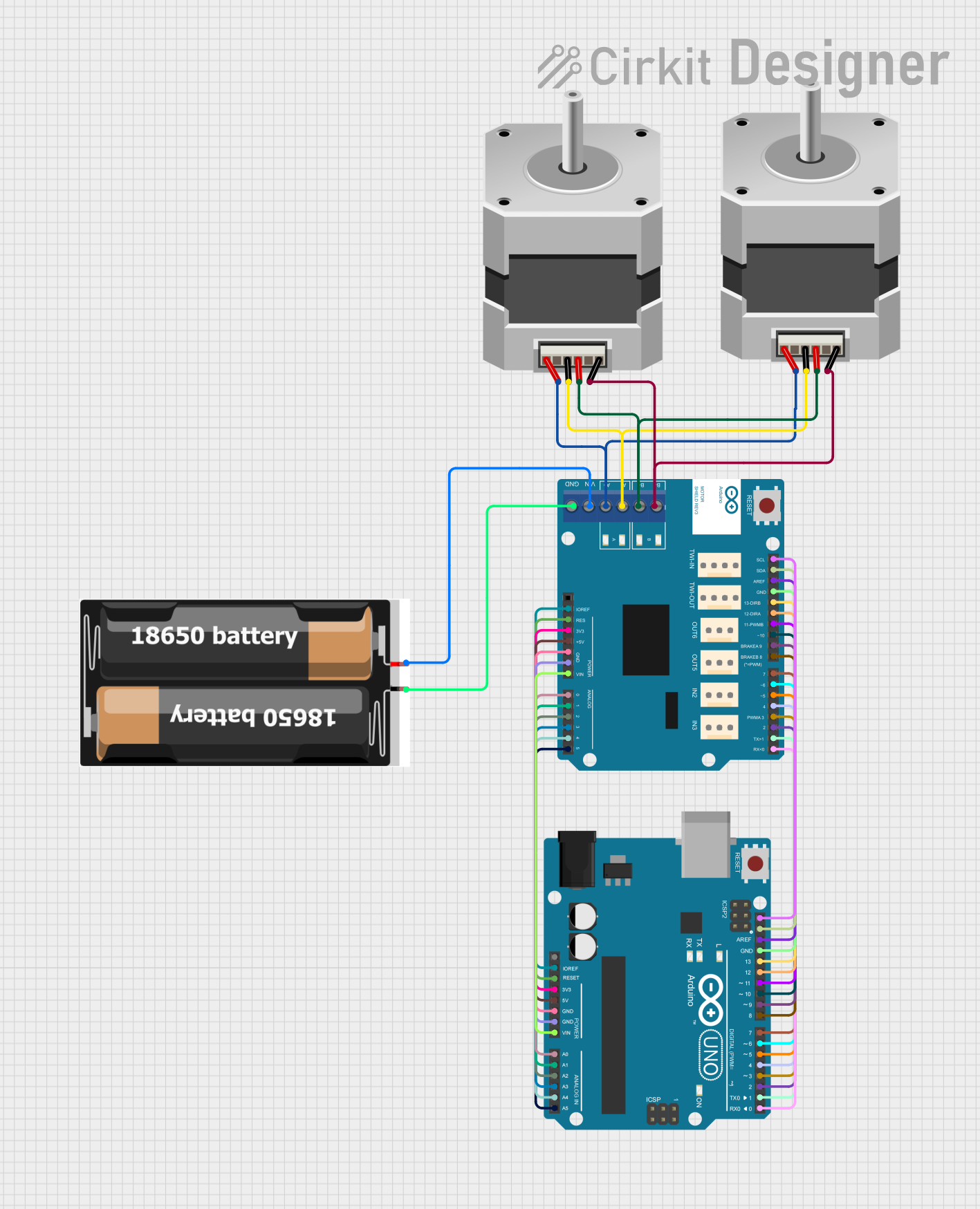 Image of satellite: A project utilizing Arduino Motor Shield (Rev3) in a practical application