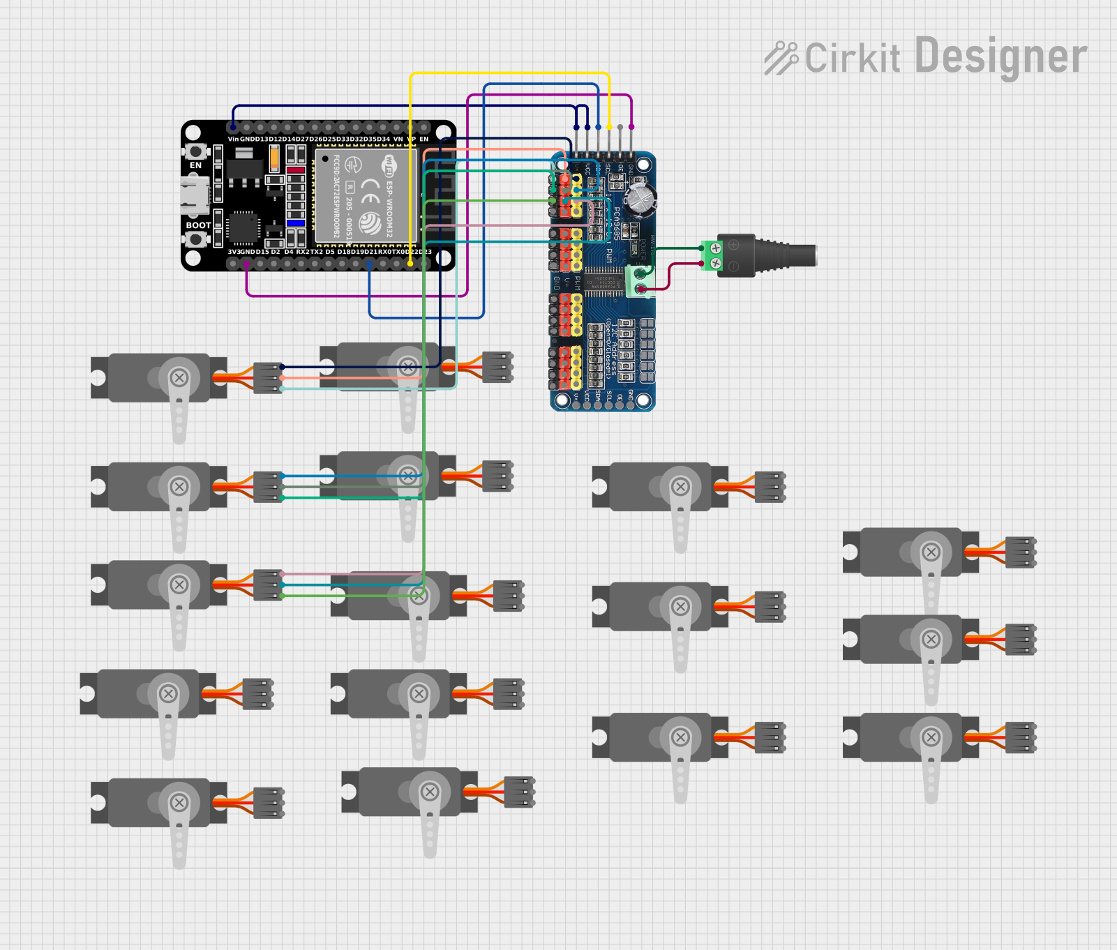 Image of tess: A project utilizing Servo (Wokwi Compatible) in a practical application