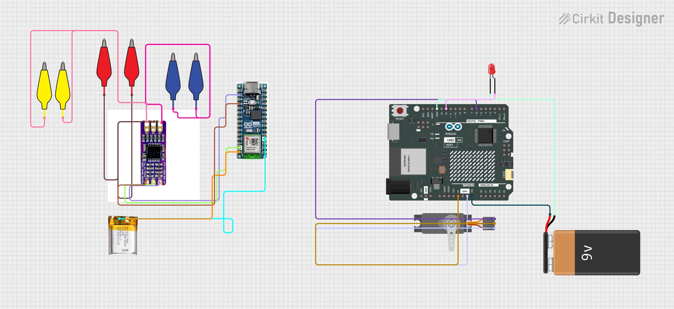 Image of Bioamplifier-Integrated ESP32 & Arduino UNO Wi-Fi Controlled Biometric Data Acquisition System