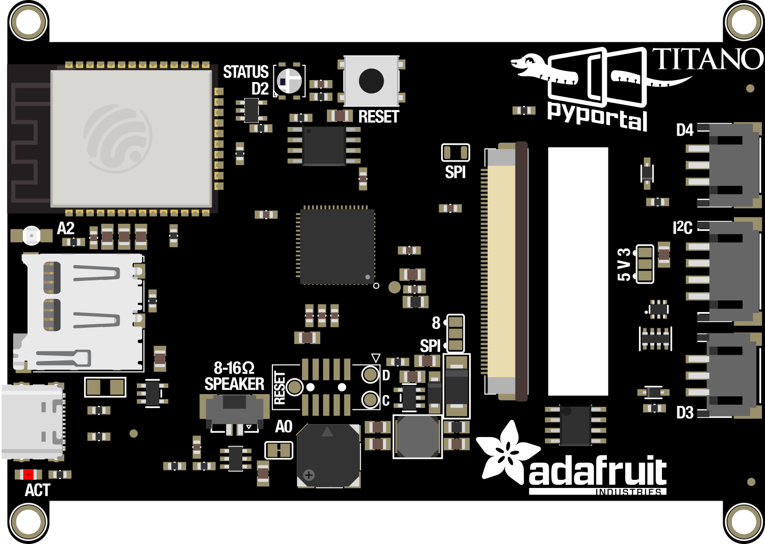 Image of Adafruit PyPortal Titano