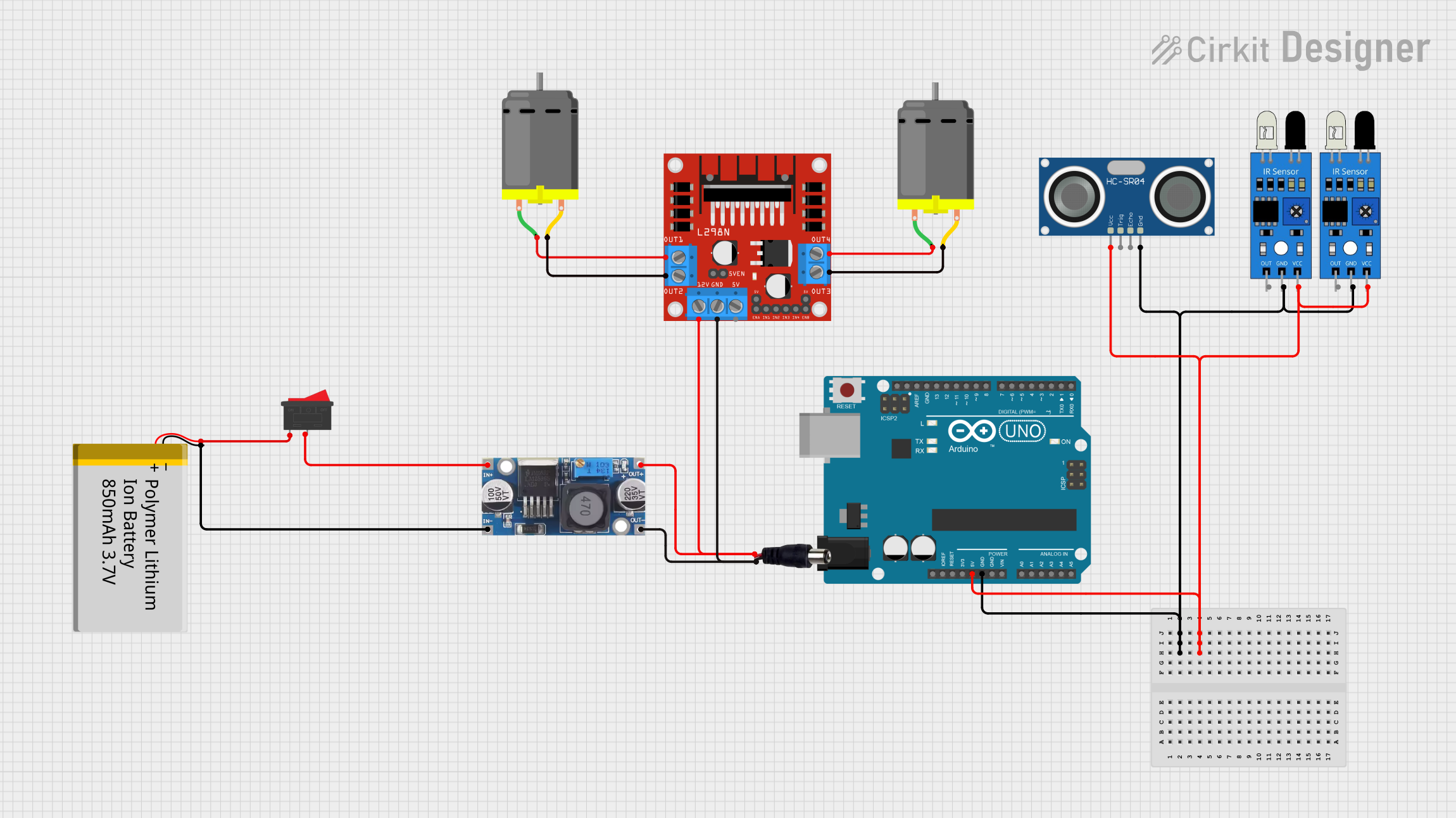 Image of sumobot: A project utilizing Polymer Lithium Ion Battery - Generic in a practical application