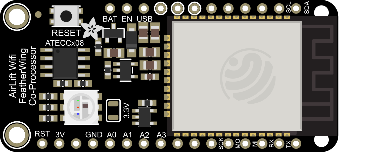 Image of Adafruit AirLift FeatherWing