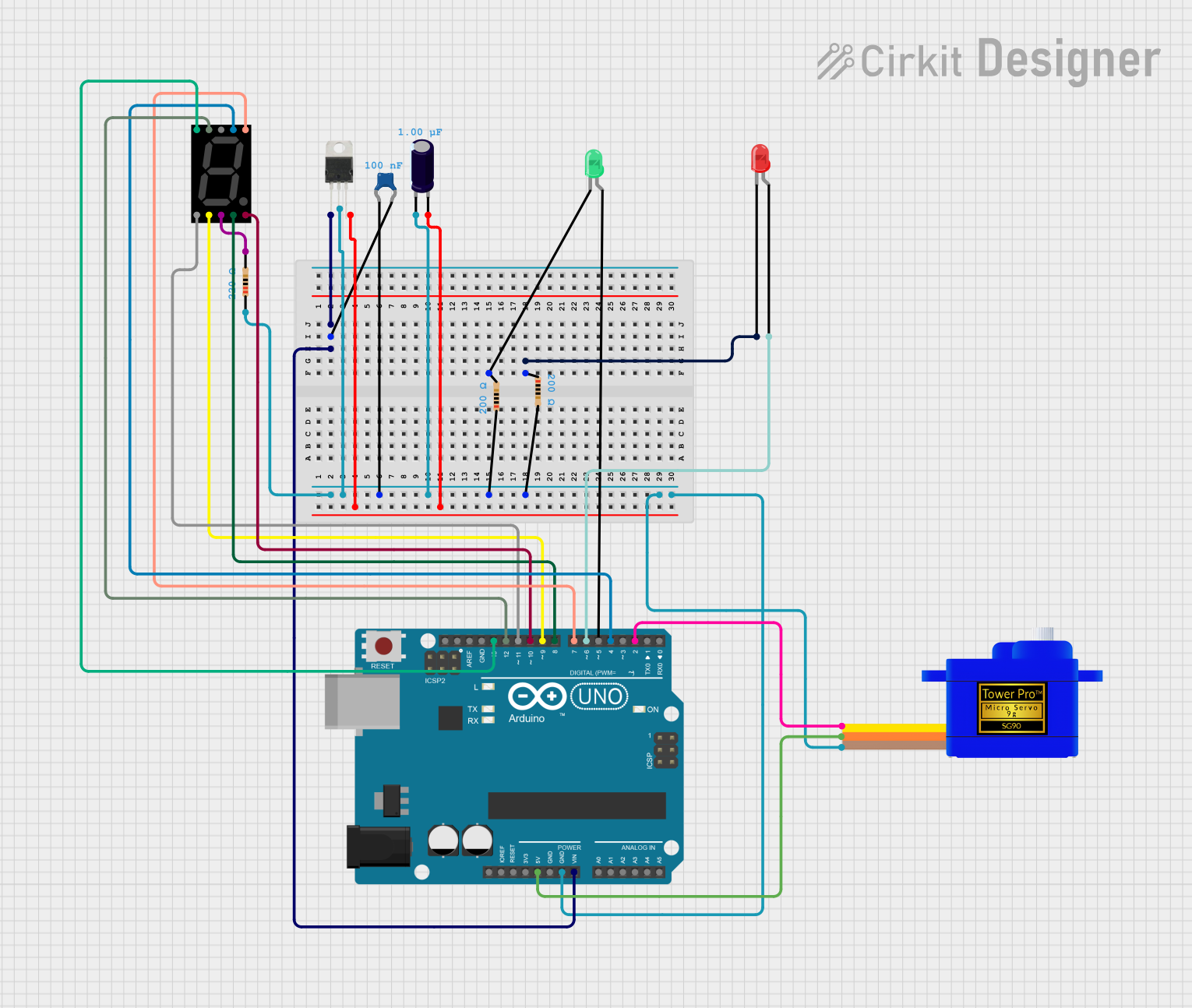 Image of nim: A project utilizing SparkFun 7-Segment Serial Display-Green in a practical application