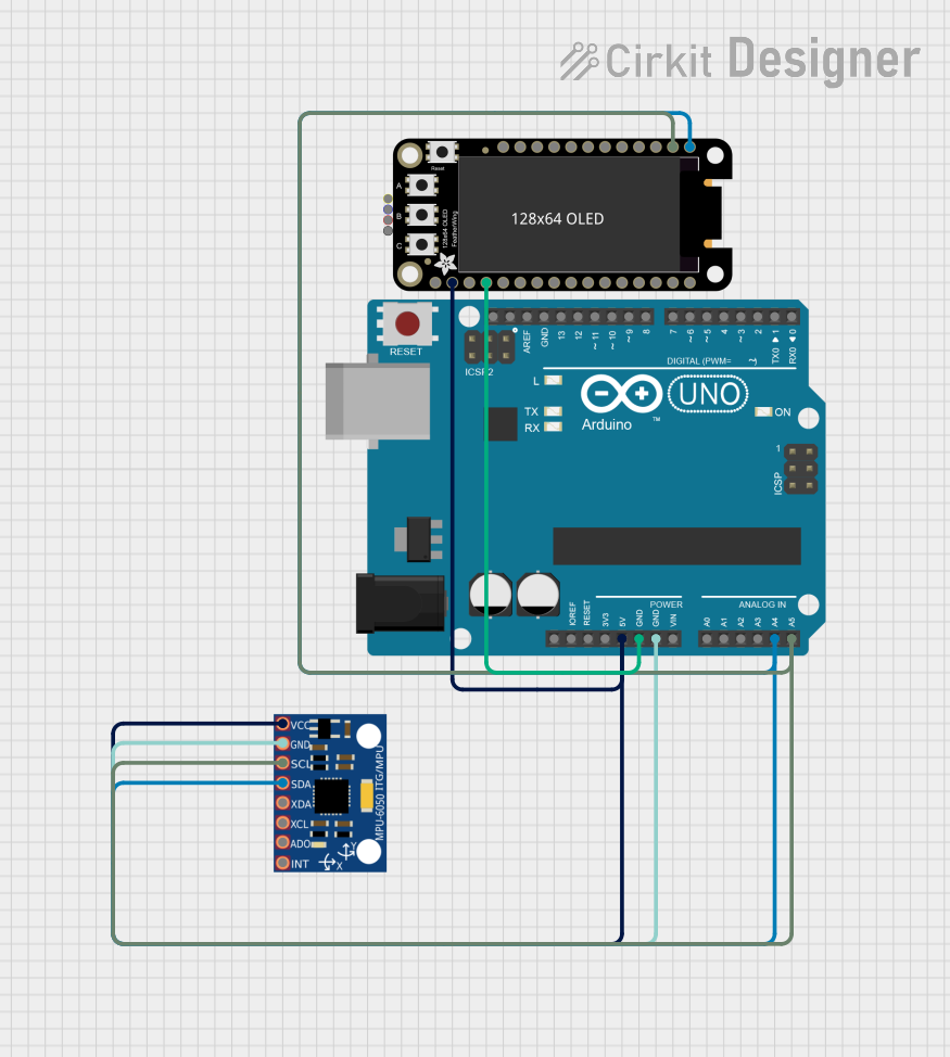 Image of Arduino UNO-Based Motion Sensor with OLED Display