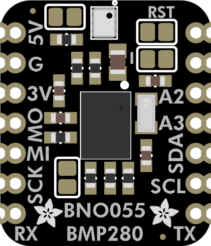 Image of Adafruit BNO055 and BMP280 BFF