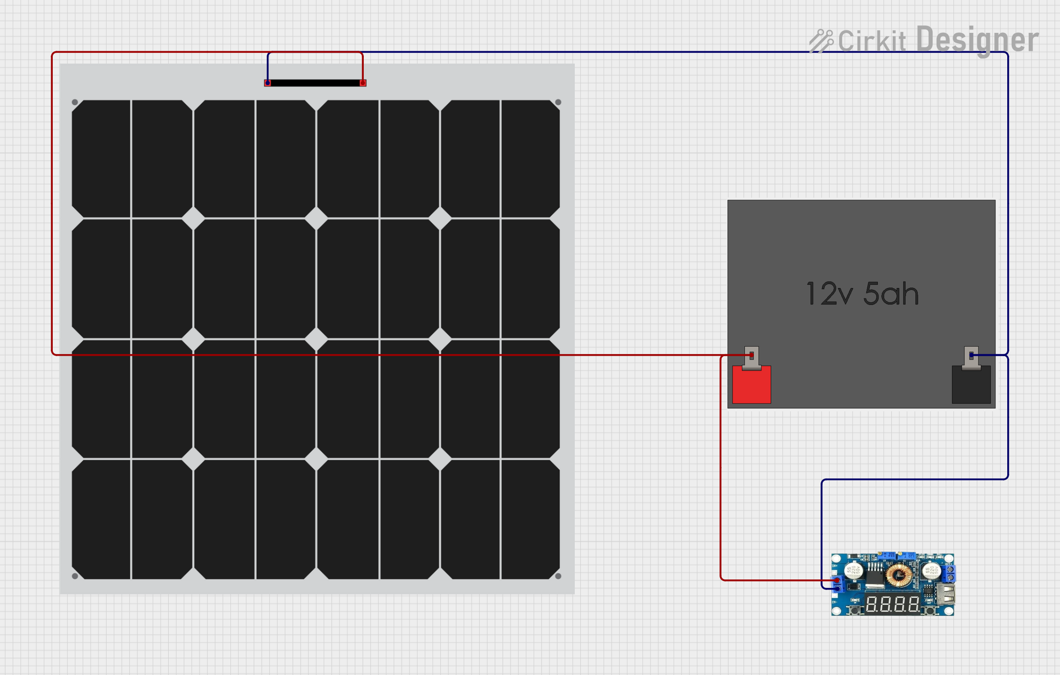 Image of Solar charger: A project utilizing Regulator XL 4015 with LCD Display with heatsink in a practical application