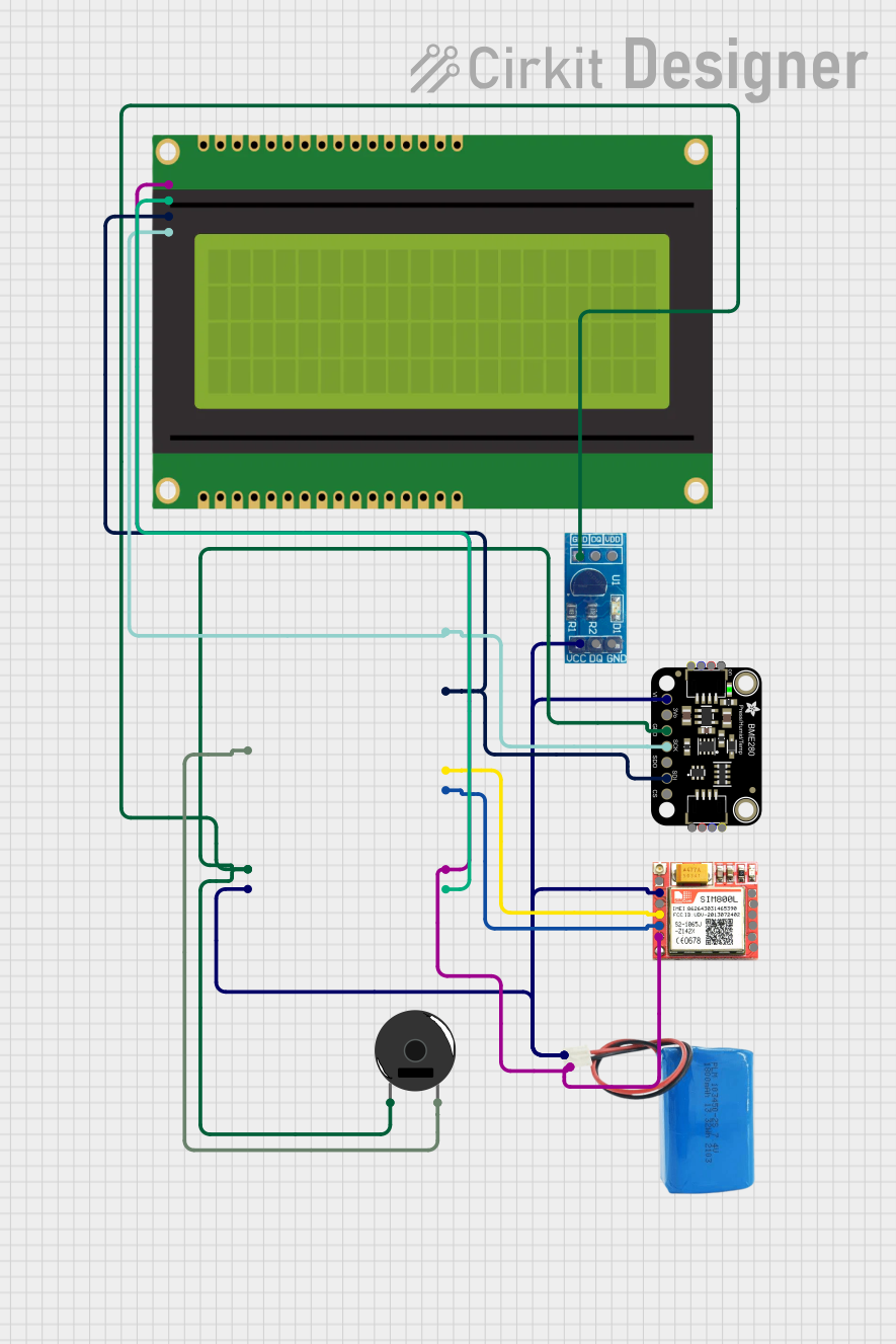 Image of Copy of Circuit Diagram Proto: A project utilizing DS18B20 Module in a practical application