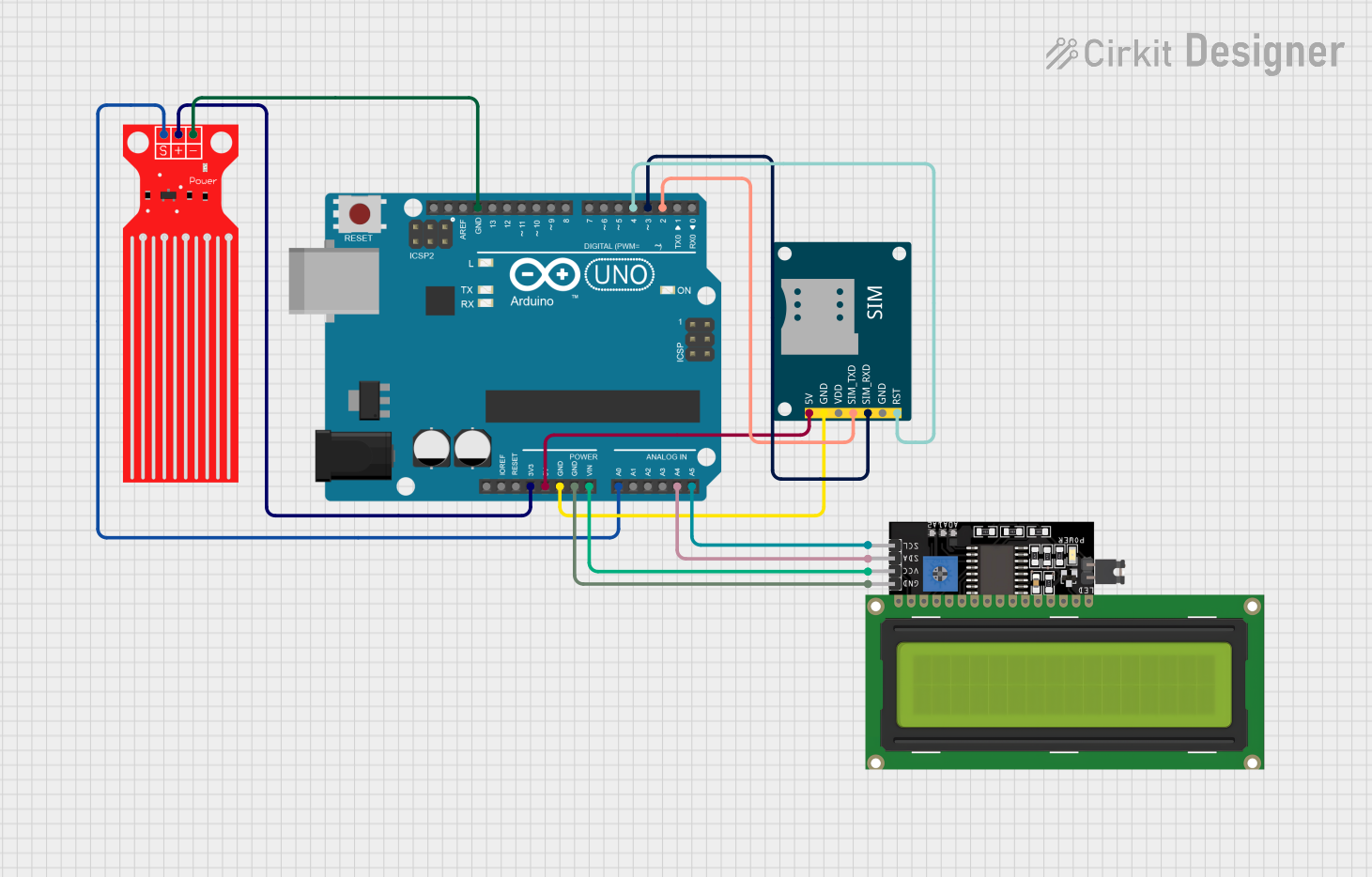 Image of flood alart system: A project utilizing Flood Sensor in a practical application