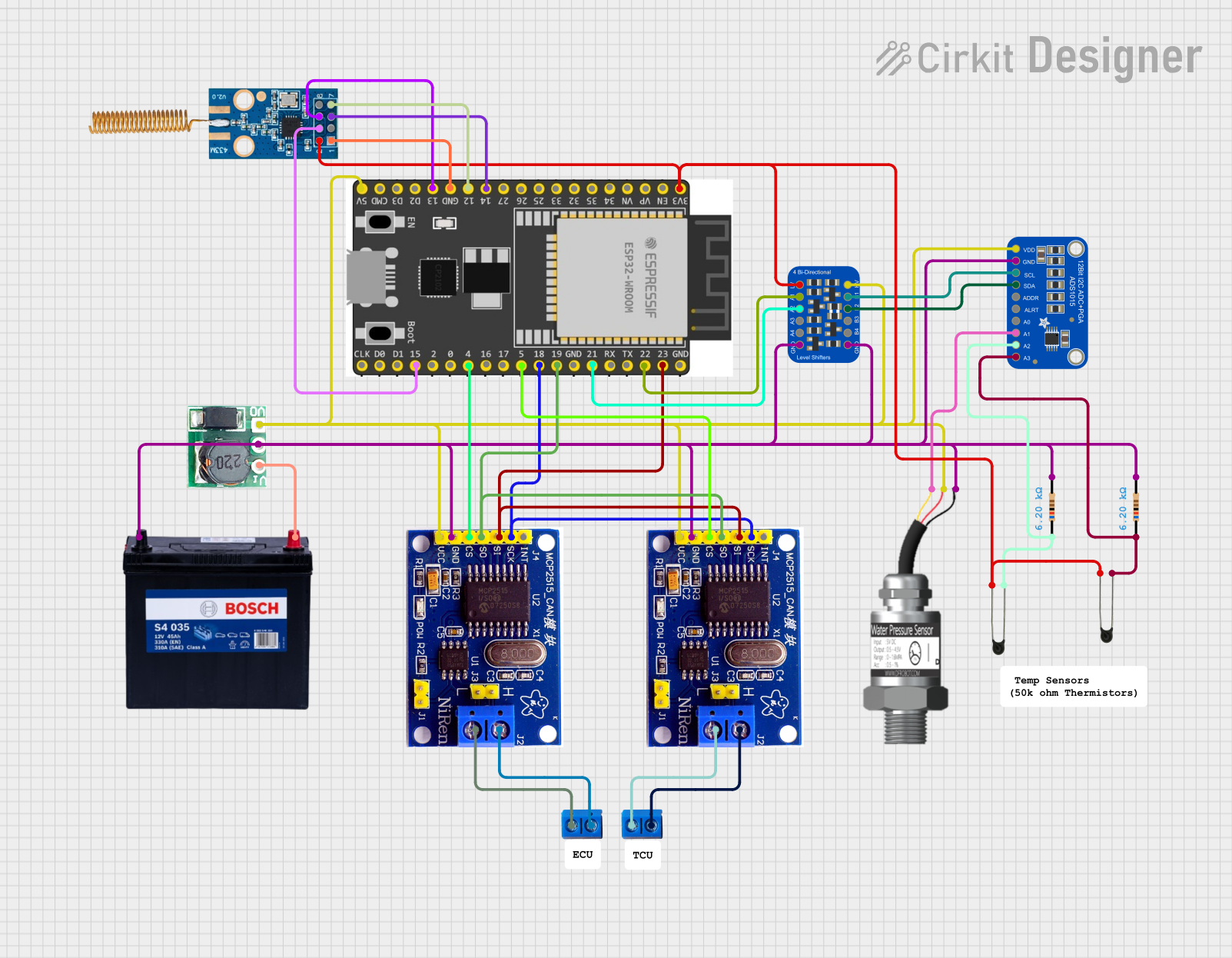 Image of CAN mini dash: A project utilizing MCP2515 in a practical application