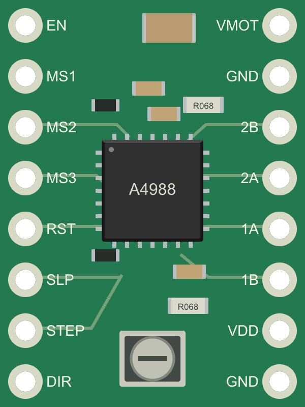 Image of A4988 Stepper Motor Driver Carrier