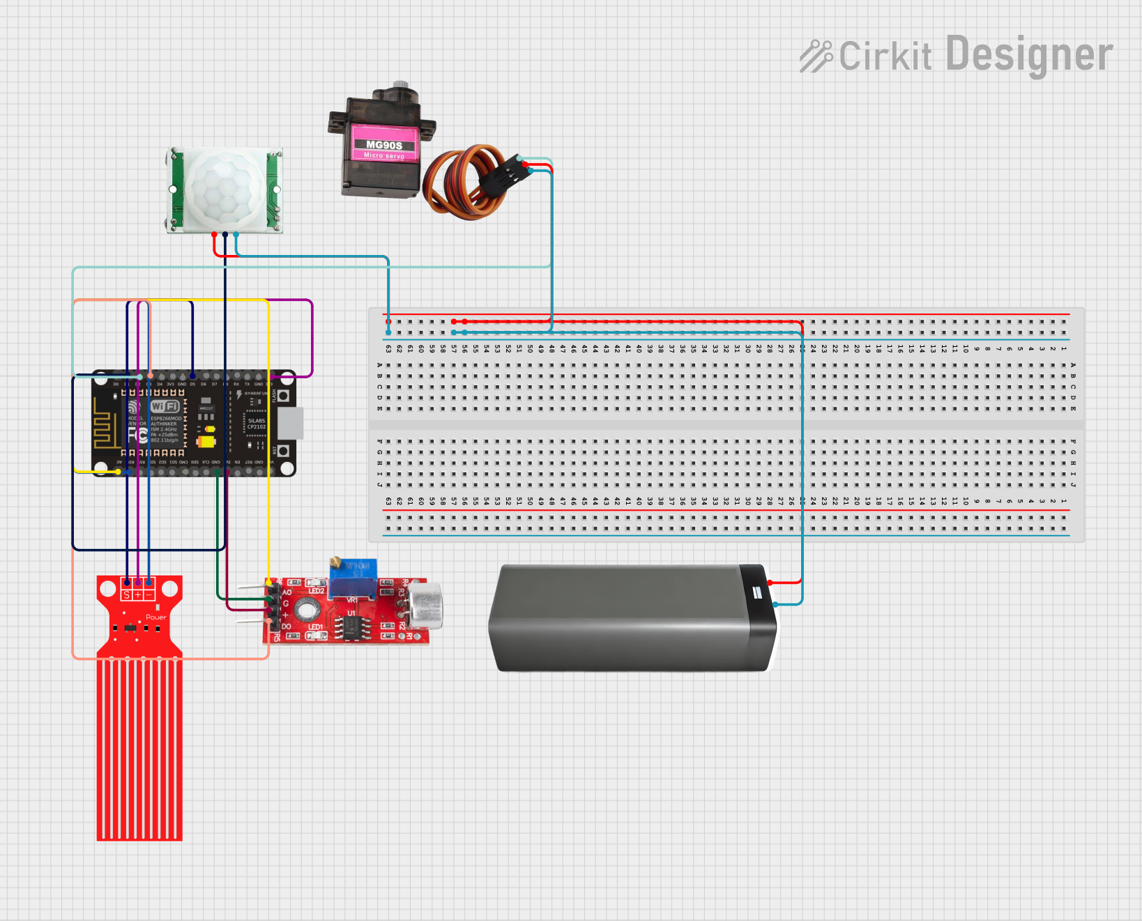 Image of Smart Baby Cradle: A project utilizing MG90S in a practical application